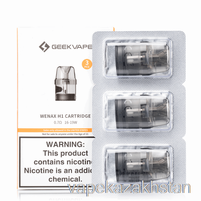 Vape Smoke Geek Vape WENAX H1 Replacement Pods 0.7ohm Wenax H1 Cartridges